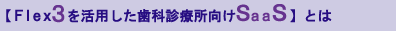 【Flex 3 を活用した歯科診療所向けSaaS】とは